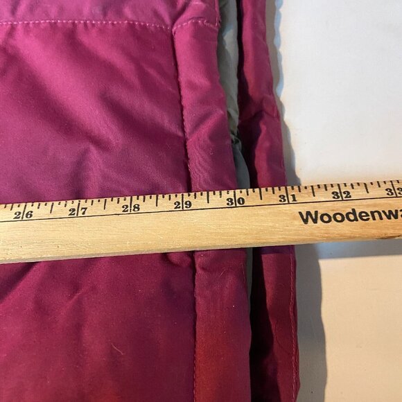 LL Bean Women 1X Baxter State Parka Coat Pink Full Zip Hood 650 Goose Down Fill - Picture 8 of 9